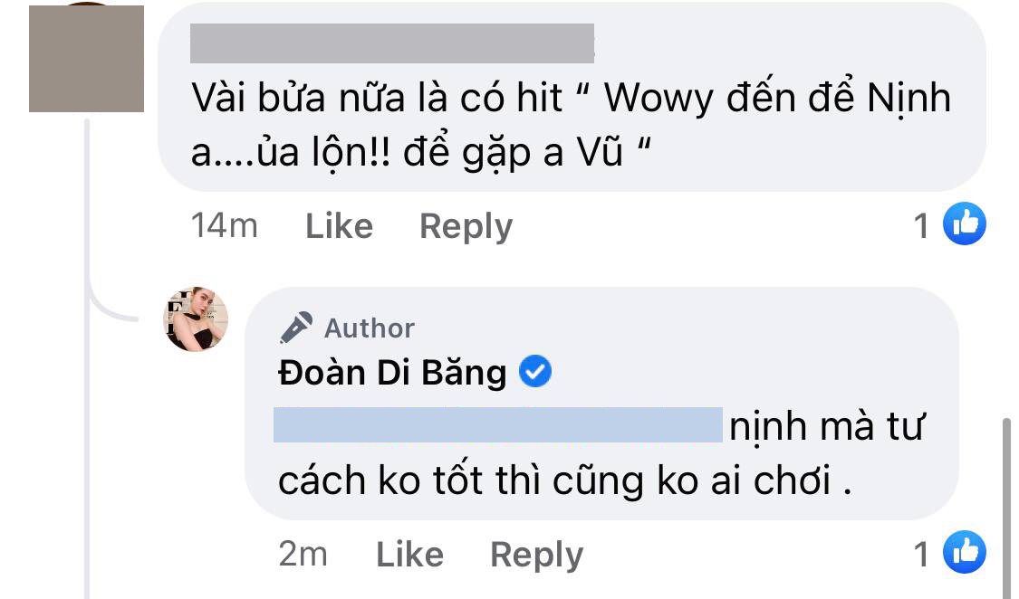 Đại gia Đo&agrave;n Di Băng đ&aacute;p trả cực gắt khi được netizen cảnh b&aacute;o chuyện Wowy chuy&ecirc;n nịnh người gi&agrave;u - Ảnh 3.
