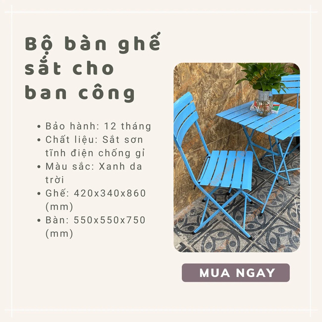 5 món decor cho ban công 6m² theo phong cách Bắc Âu giá chưa tới 2,5 triệu - Ảnh 11.