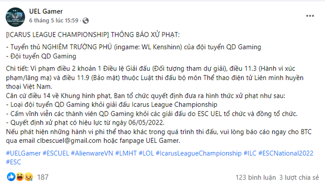 BTC giải LMHT sinh viên bị tố dùng luật rừng, cộng đồng lo ngại cho phong trào Esports nơi giảng đường - Ảnh 3.