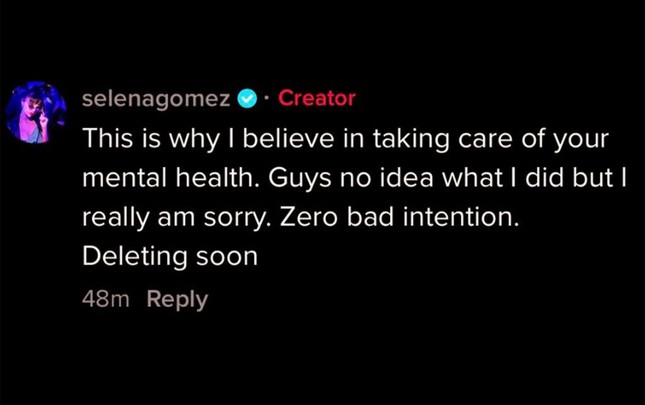 Selena Gomez xin lỗi sau khi bị tố cà khịa bà xã của Justin Bieber - Ảnh 2. Selena Gomez xin lỗi sau khi bị tố cà khịa bà xã của Justin Bieber - Ảnh 2.