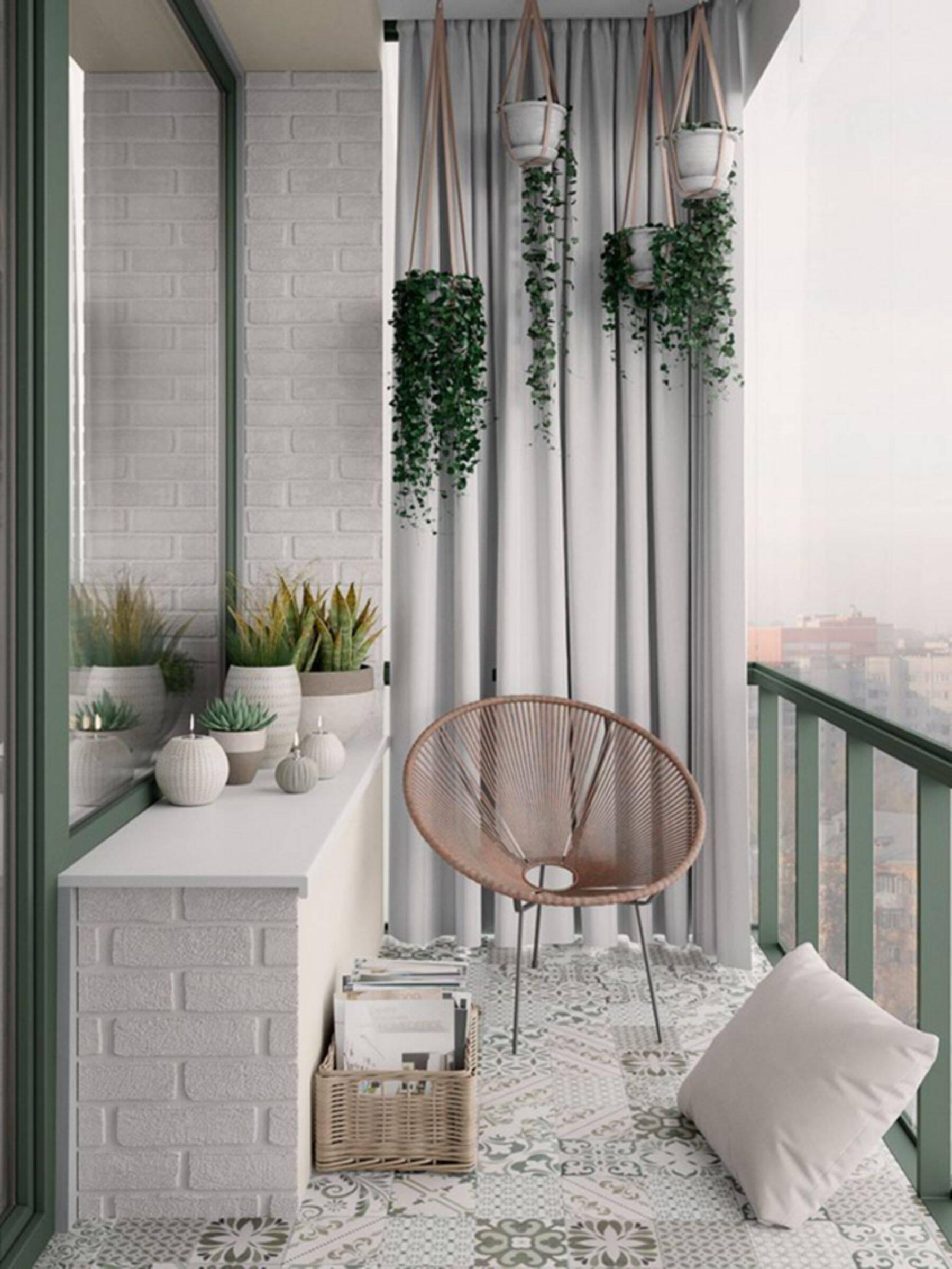 Turn a small balcony into a relaxing corner at home in Scandinavian style - Photo 11.