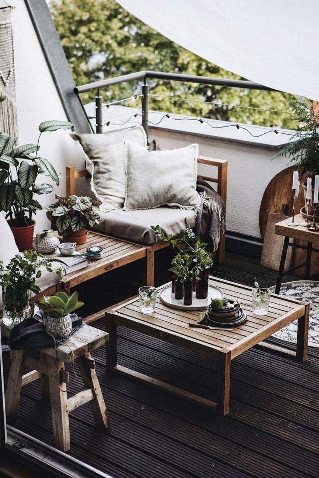 Turn a small balcony into a relaxing corner at home in Scandinavian style - Photo 4.