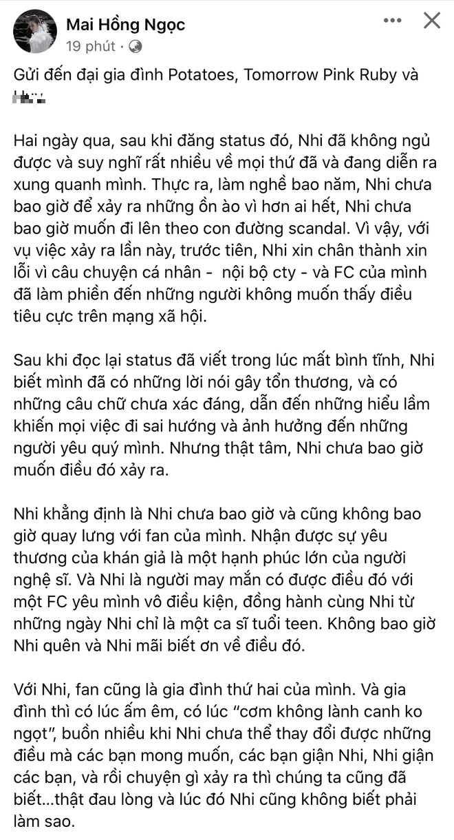 Đông Nhi - Ông Cao Thắng đồng loạt xin lỗi giữa đêm, thừa nhận mất bình tĩnh - Ảnh 3.