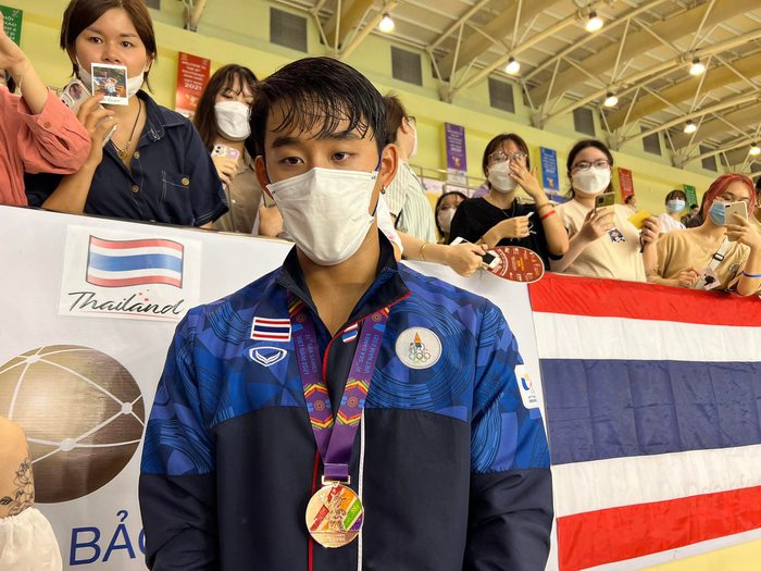 The beauty of actor Love By Chance 2 with the Thai swimming team won a medal at the 31st SEA Games - Photo 1.