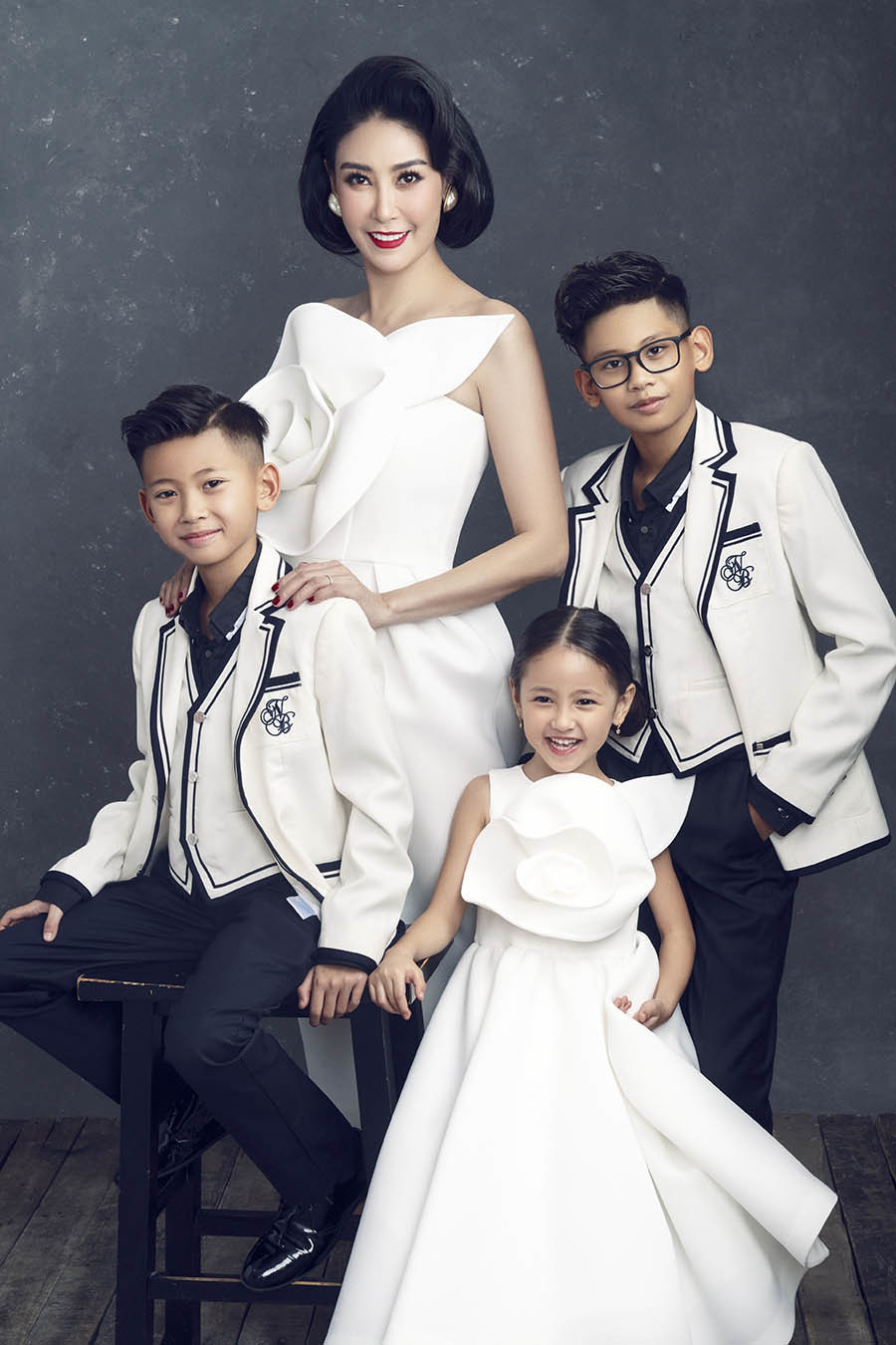 Marrying a rich man, living in a family with own and common children, but the way Ha Kieu Anh behaves and teaches children is admirable - Photo 4.