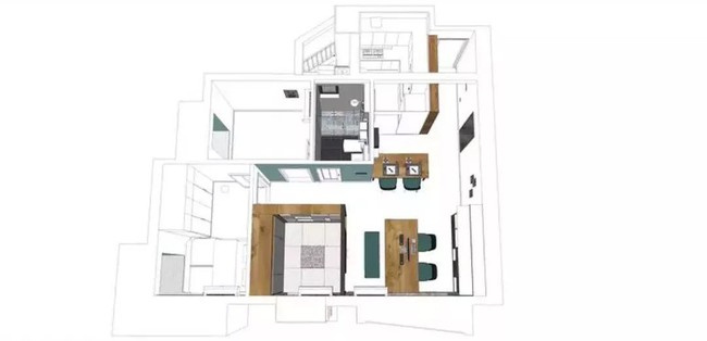 Cặp vợ chồng trẻ cải tạo căn hộ 54m² từ chật hẹp thành không gian vô cùng rộng rãi - Ảnh 1.
