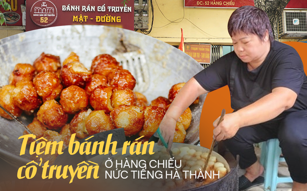 Hanoi has a donut shop for 30 years, selling 10,000 pieces a day, the owner has to get up at 3 am to prepare the dough and filling - Photo 1.