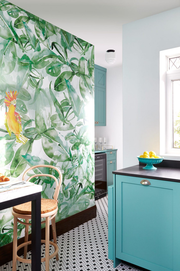 Decorate the kitchen in a tropical style, inspiring a vibrant summer - Photo 1. Decorate the kitchen in a tropical style, inspiring a vibrant summer - Photo 1.