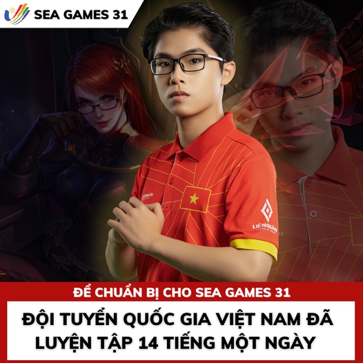 “The Lien Quan prodigy has grown up, confidently showing his bravery in front of international friends at SEA Games 31 - Photo 2.