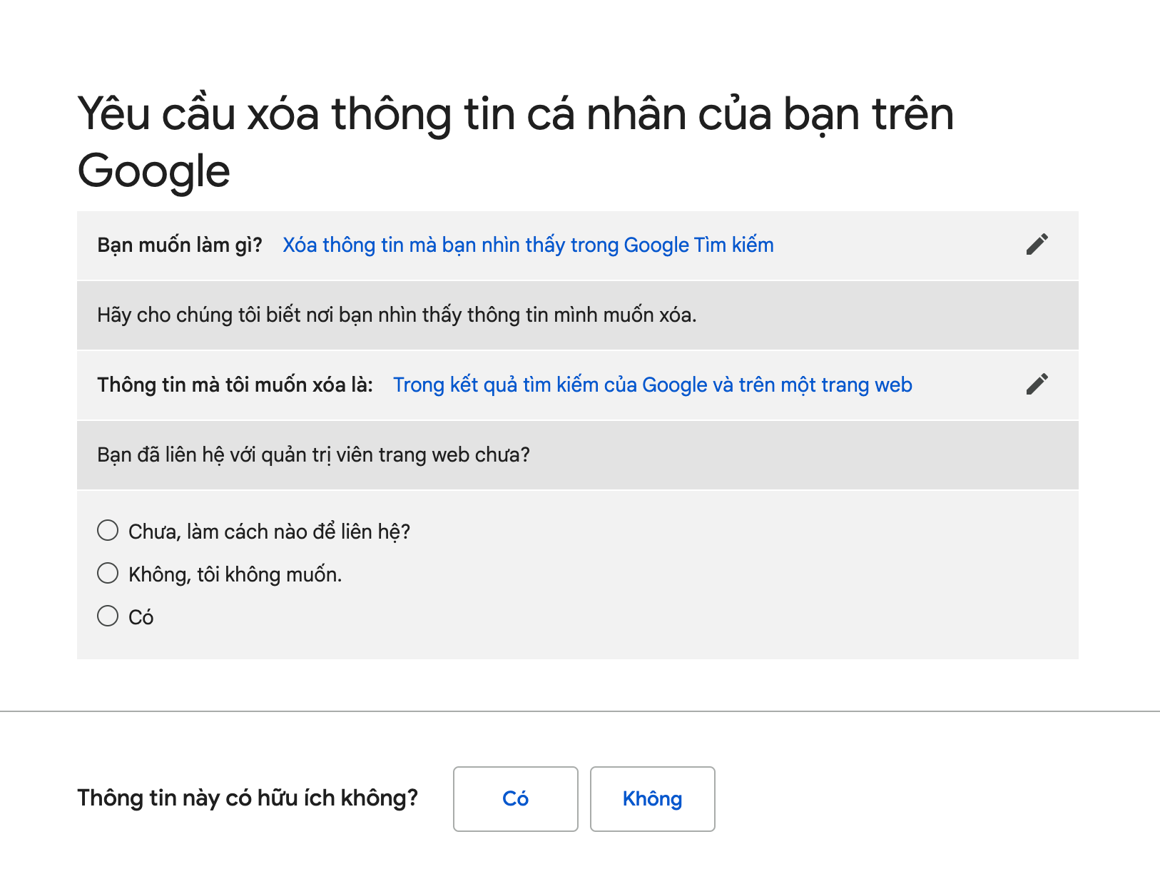 Google cho ph&eacute;p xo&aacute; th&ocirc;ng tin c&aacute; nh&acirc;n tr&ecirc;n c&ocirc;ng cụ t&igrave;m kiếm n&agrave;y, giờ th&igrave; đỡ ai soi m&oacute;i rồi! - Ảnh 3.