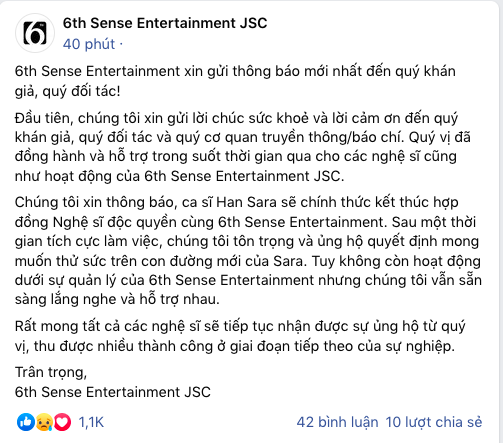 Han Sara chính thức rời công ty của Đông Nhi - Ông Cao Thắng - Ảnh 3.