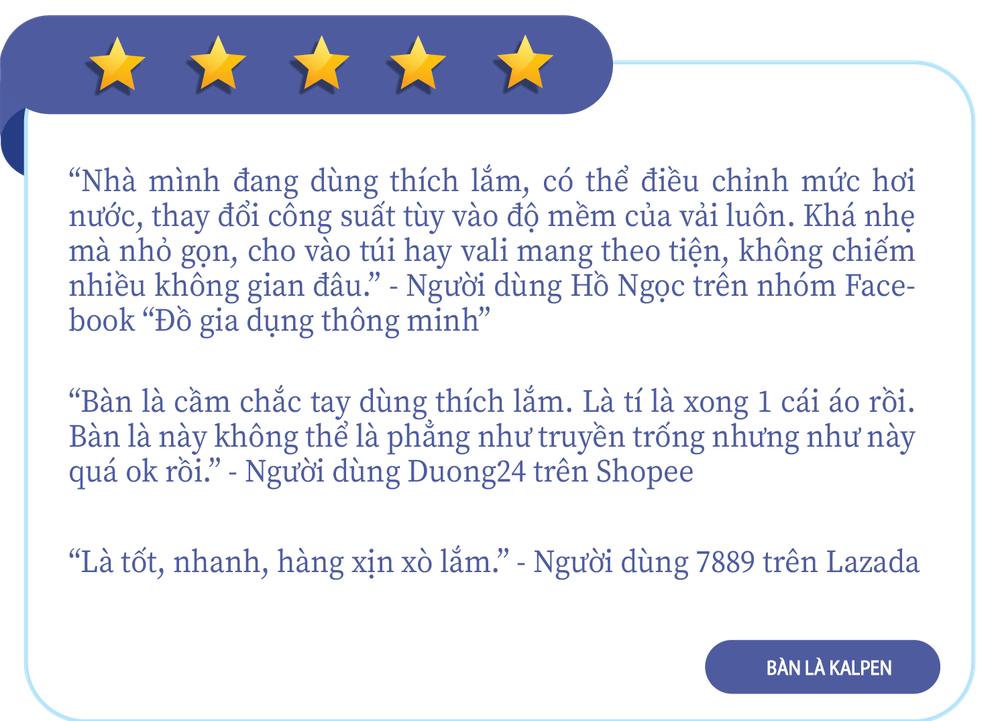 Người dùng review bàn là hơi nước cầm tay: Hàng Việt giá cao có đánh bật đối thủ ngoại? - Ảnh 2.