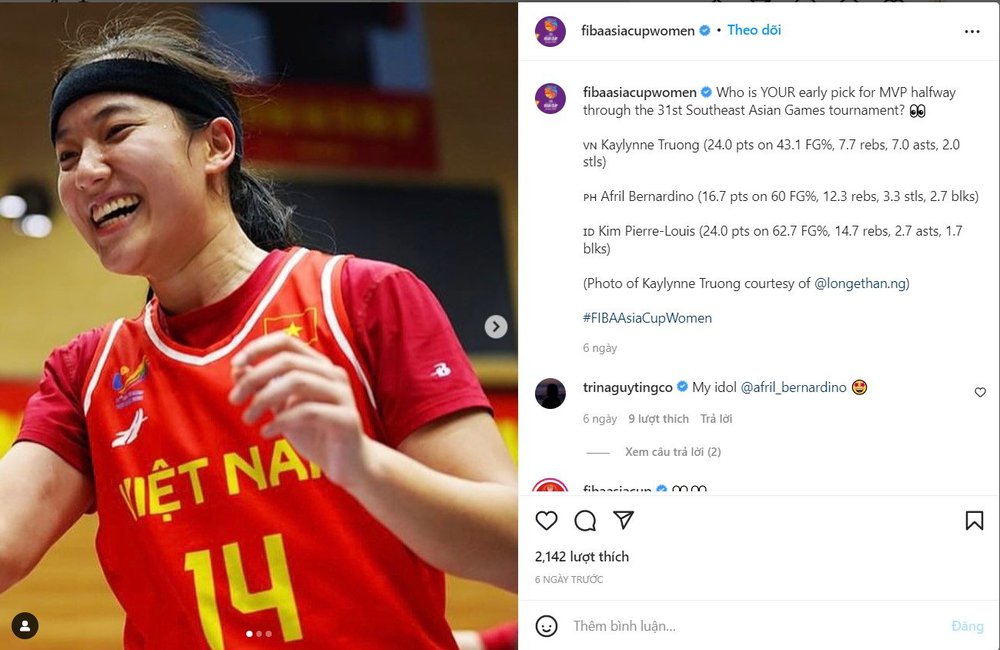 Hot girl ĐT bóng rổ Việt Nam có cơ hội nhận vinh dự đặc biệt tại SEA Games 31 - Ảnh 1.