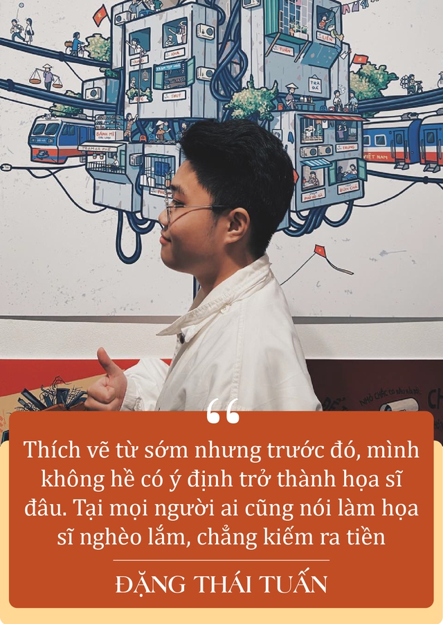 Xuất th&acirc;n IT, theo đuổi phong c&aacute;ch lạ, hoạ sĩ 22 tuổi sớm c&oacute; tranh b&aacute;n đấu gi&aacute; 8.000 USD: Vốn kh&ocirc;ng định theo nghiệp cầm cọ v&igrave; sợ&hellip; ngh&egrave;o  - Ảnh 2.