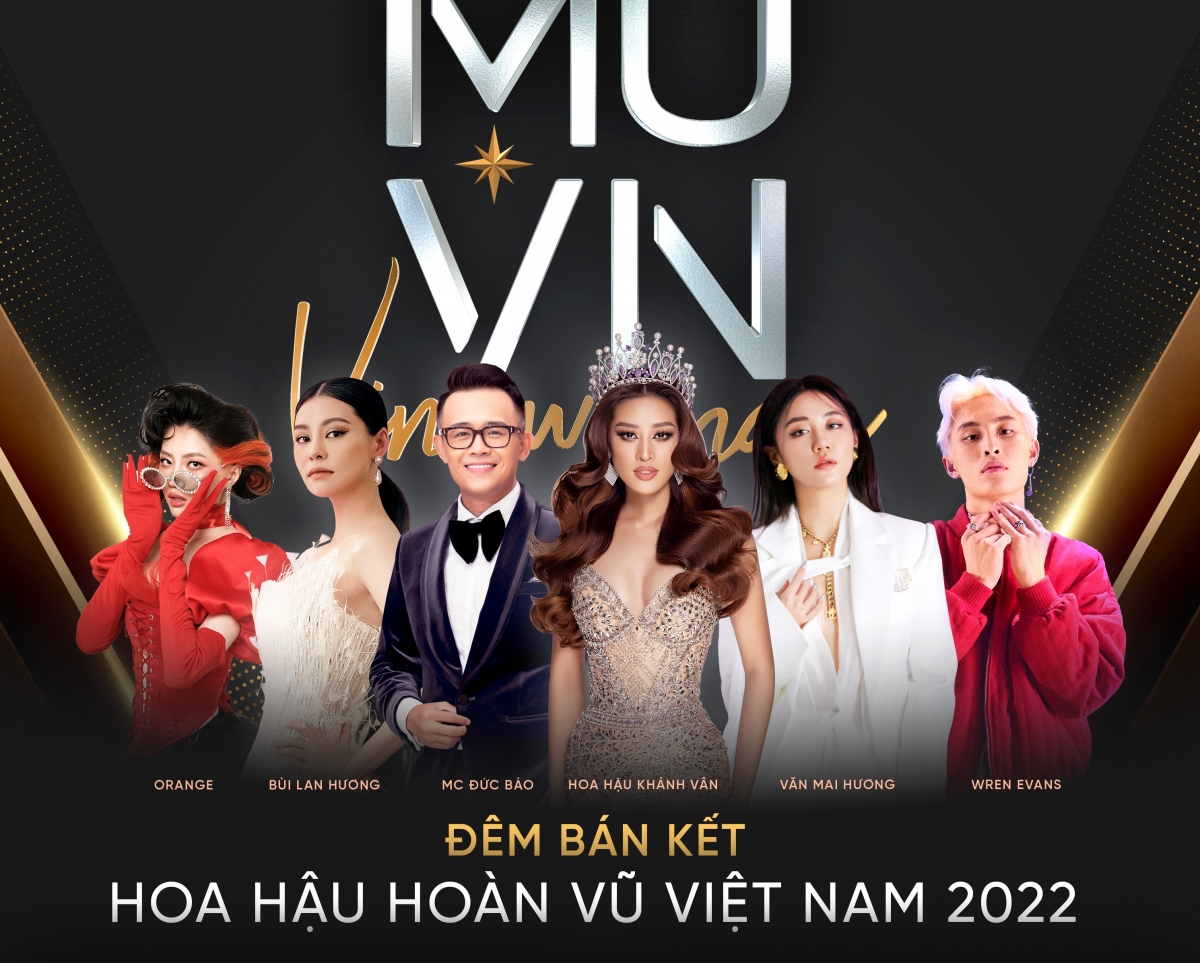 MC Duc Bao and Miss Khanh Van host the semi-final show of Miss Universe Vietnam 2022 - Photo 2.