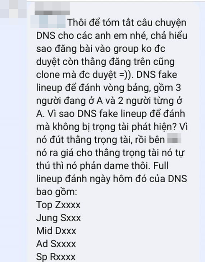 Drama của DNS Gaming bất ngờ có tình tiết mới, cộng đồng VCS thực sự hoang mang vì quá nhiều plot twist - Ảnh 4.