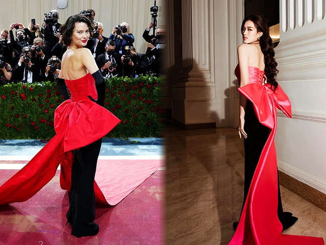 Đầm Đỗ Thị Hà xuất hiện hoành tráng trên thảm đỏ Met Gala, còn được mặc bởi siêu mẫu lừng danh - Ảnh 8.