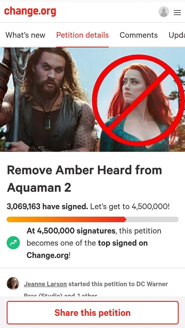 In the midst of the trillion-dollar lawsuit against Johnny Depp, the number of spectators signing off Amber Heard from Aquaman 2 increased to a huge number - Photo 1.