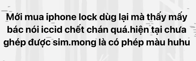 Mã ICCID chết khiến iPhone Lock tại Việt Nam đắp chiếu - Ảnh 2.