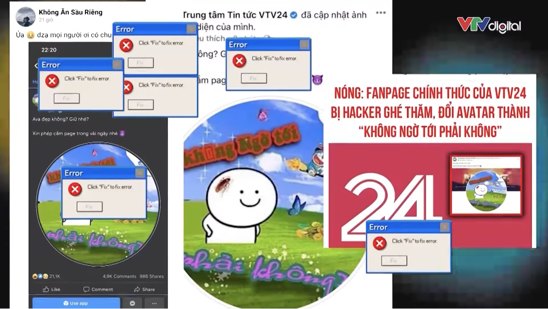 VTV official information about the perpetrator of the VTV24 fanpage hack caused a stir in the past few days - Photo 5.