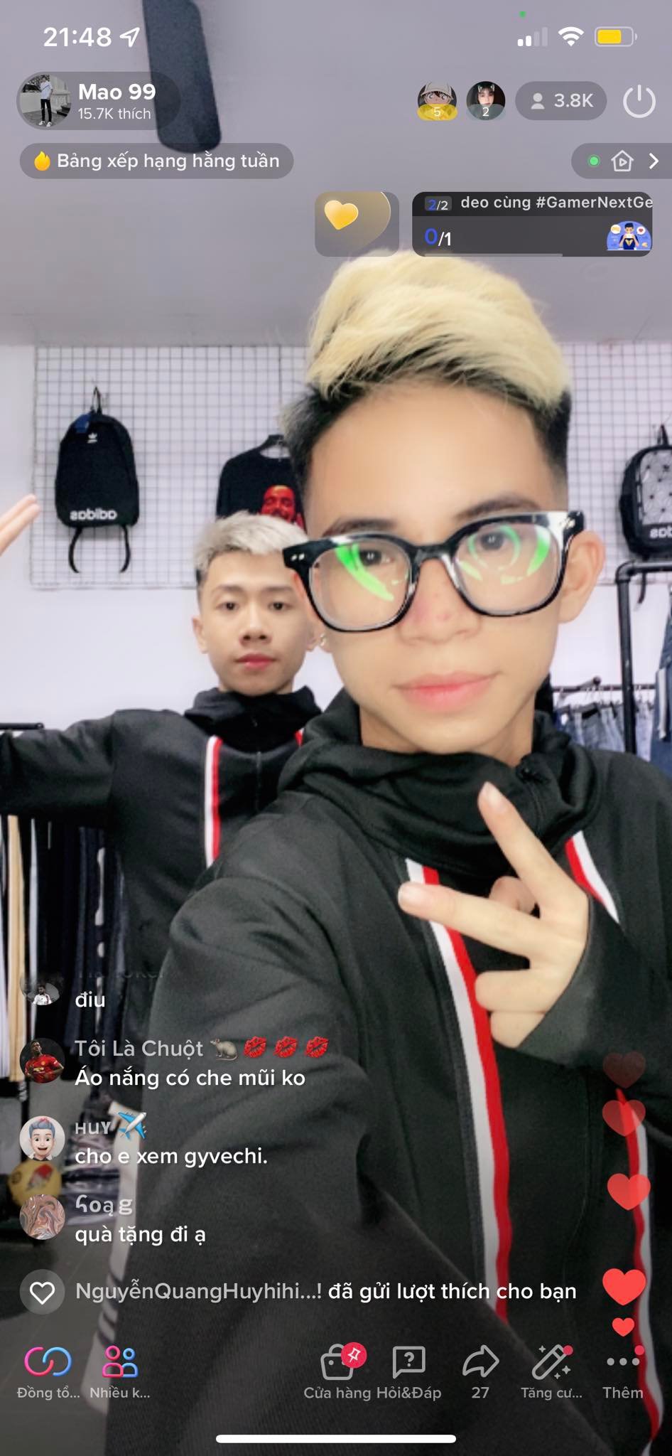Meet Nau and Ro - The couple is breaking the virtual world thanks to the exercise dance: After the livestreams, the lives of two boys who are not yet 18 years old have been forced to grow up!  - Photo 6.