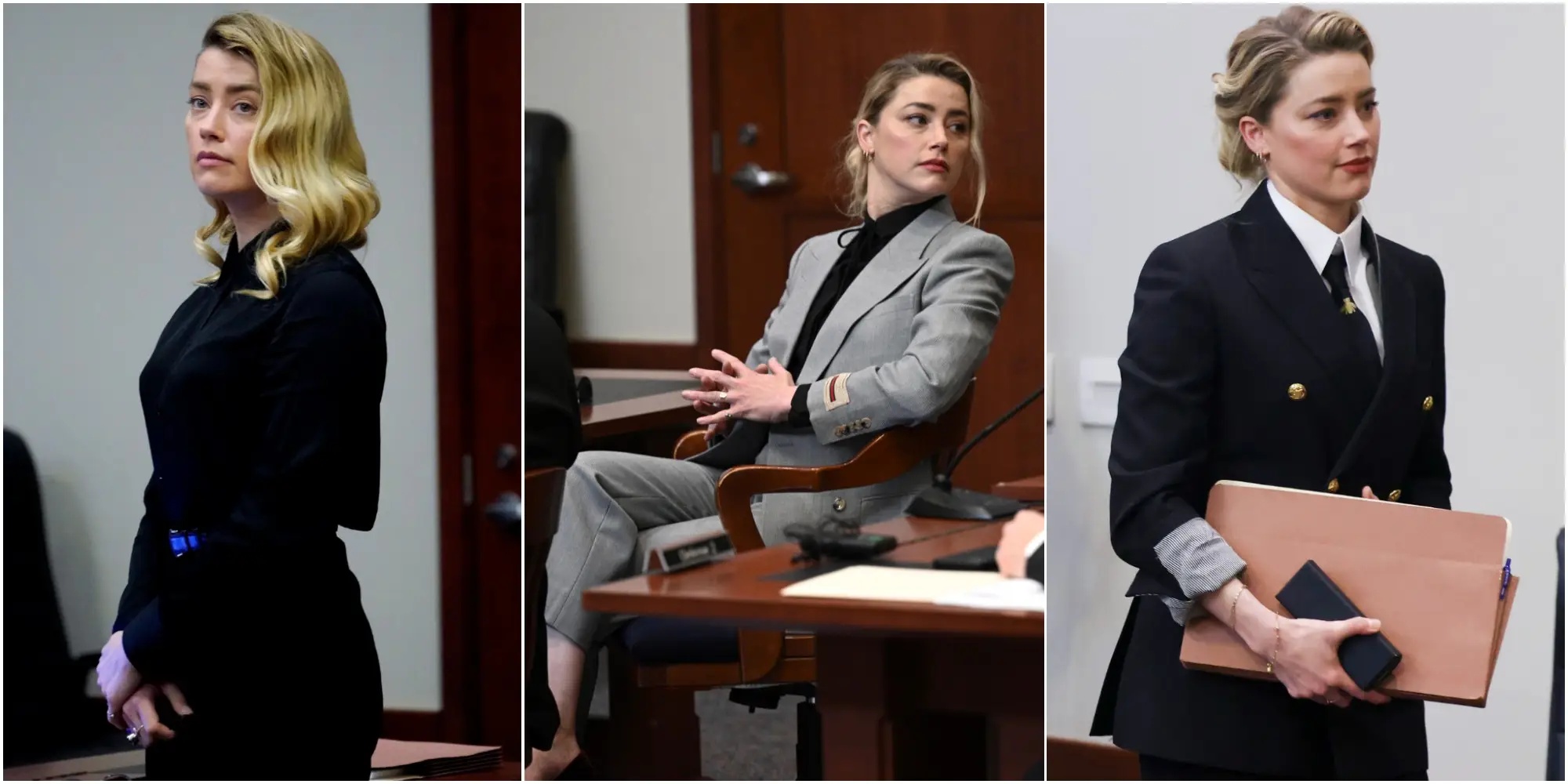 Amber Heard's opera art on court: Fashion strategy, appropriate makeup, disaster crying scenes matching climactic testimony - Photo 3.