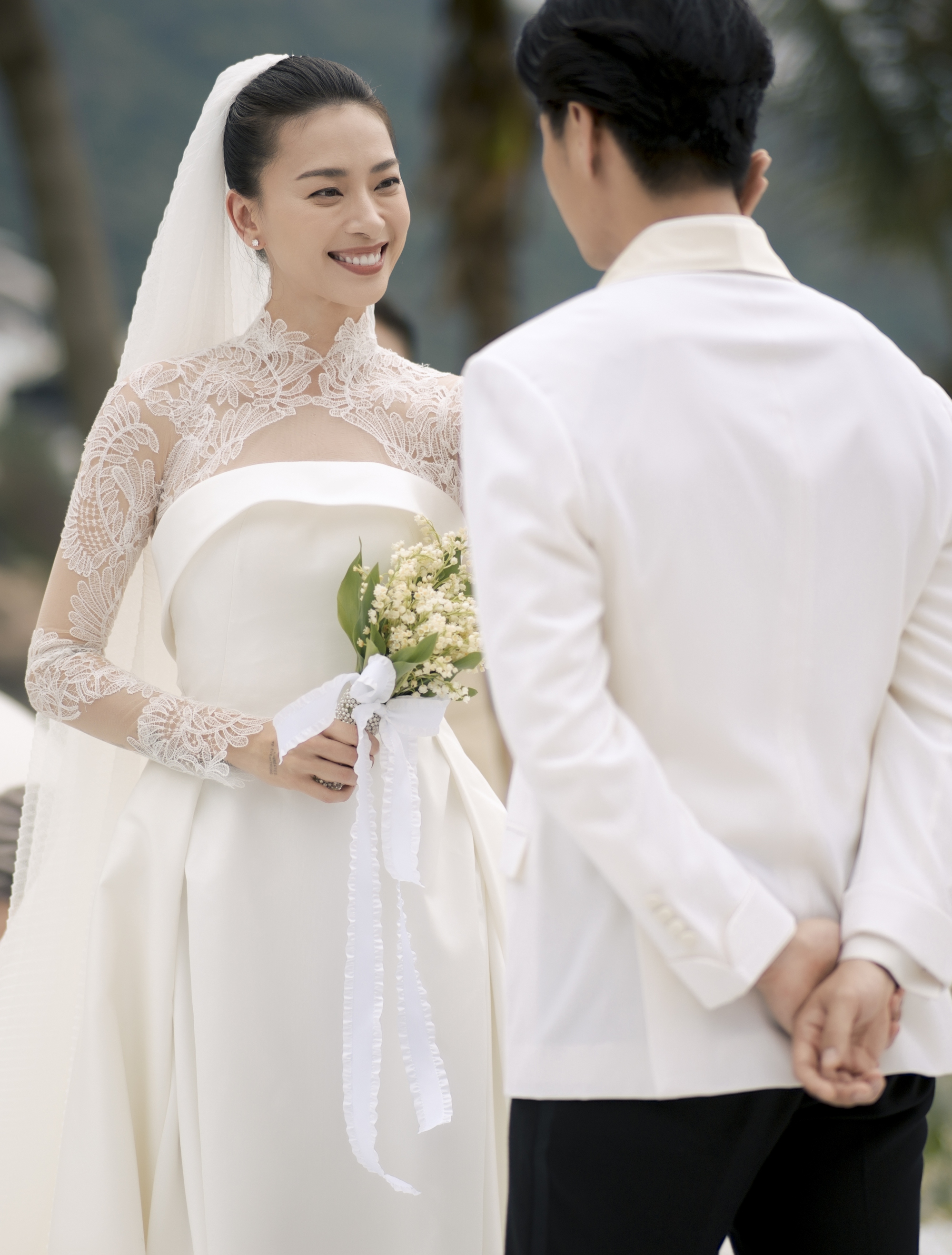The story is now told after Ngo Thanh Van's wedding dress: The bride only said one sentence, but her heart was clear!  - Photo 4.