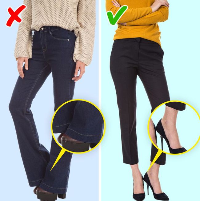 Wearing high-waisted pants without pinning these 8 tips will make your long legs short - Photo 6.