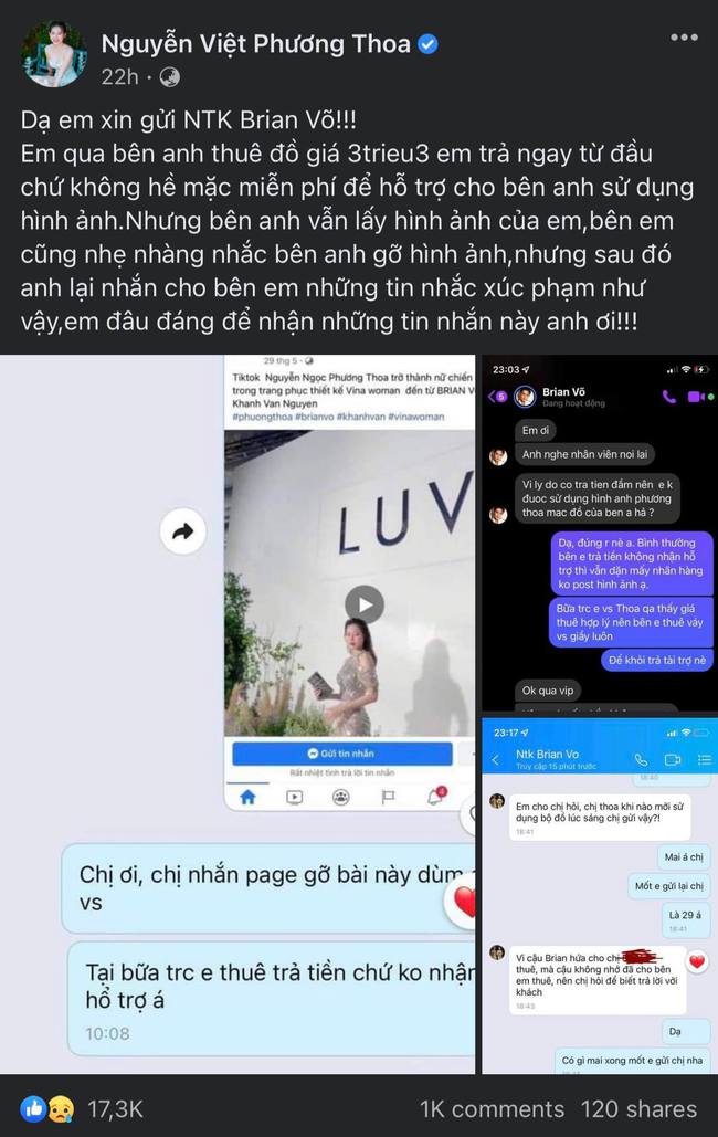 TikToker Nữ chủ tịch đ&ocirc;i co với NTK của HH Kh&aacute;nh V&acirc;n v&igrave; bị mang h&igrave;nh ảnh đi PR ch&ugrave;a - Ảnh 1.