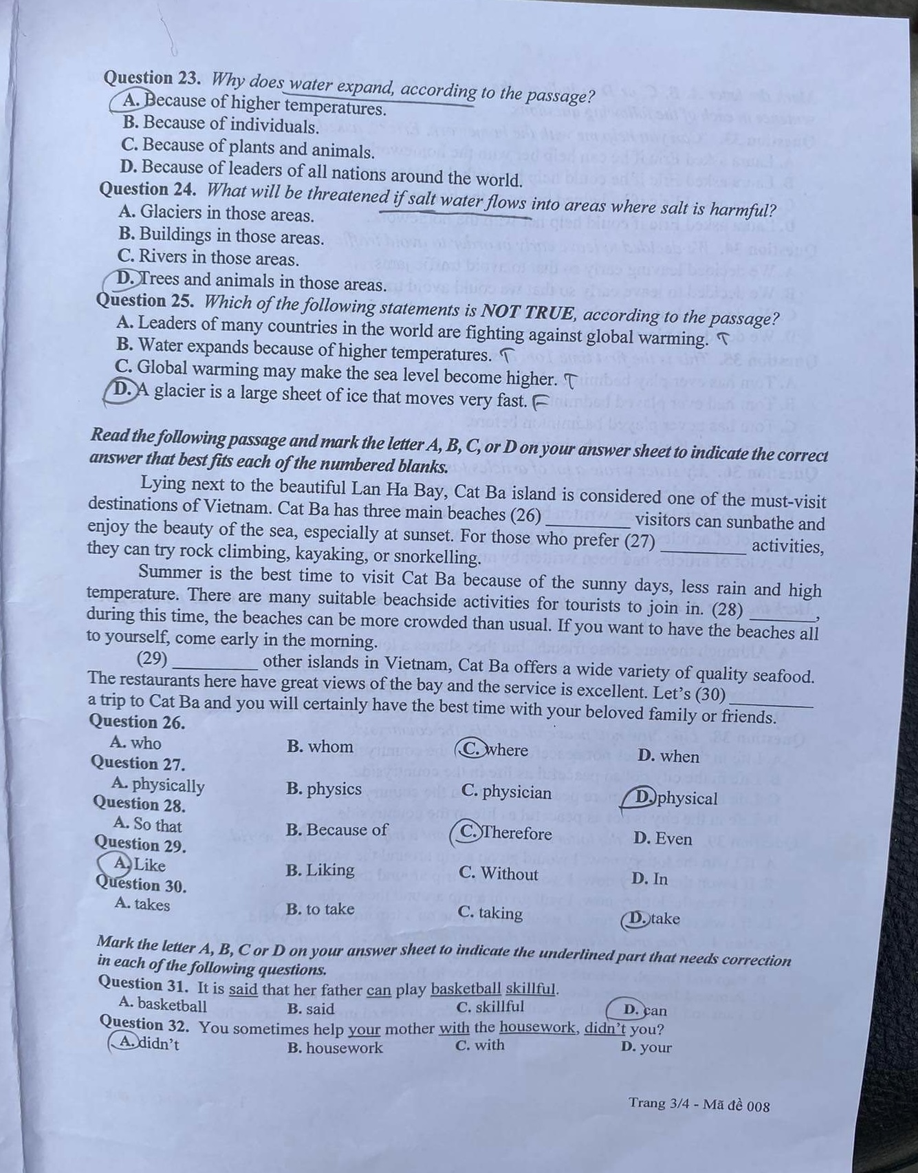 Đề tiếng Anh thi v&agrave;o lớp 10 tại H&agrave; Nội ra sao m&agrave; nhiều th&iacute; sinh tự tin kh&ocirc;ng được điểm 10 hơi ph&iacute;? - Ảnh 4.