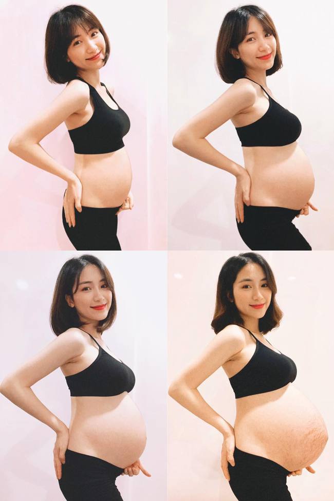 Hoa Minzy revealed pictures of her pregnancy and touched her heart about her beloved son - Photo 2.