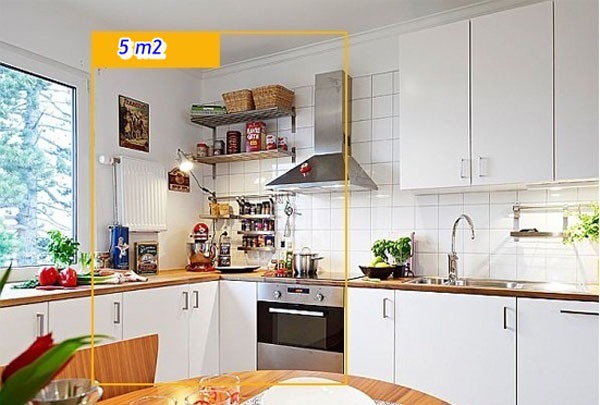 3 cách giúp chị em tận dụng 5 mét vuông, biến phòng bếp trở nên gọn gàng - Ảnh 2.