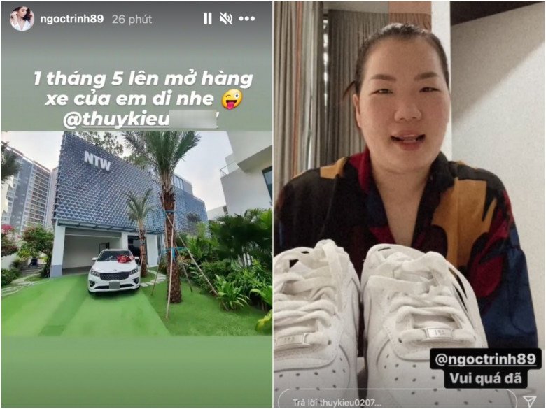 Nữ hoàng nội y Ngọc Trinh chi hàng trăm triệu mua quà cho bố mẹ, bạn bè - Ảnh 6. Nữ hoàng nội y Ngọc Trinh chi hàng trăm triệu mua quà cho bố mẹ, bạn bè - Ảnh 6.