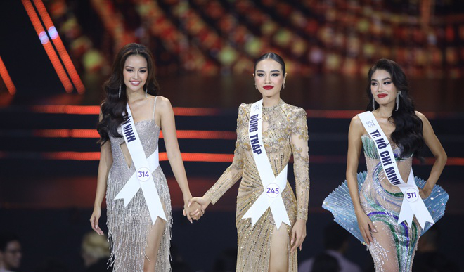 Hoa hậu Hoàn vũ Việt Nam 2022 thi ứng xử: Người run rẩy, lúng túng, người tự tin, bản lĩnh - Ảnh 6.
