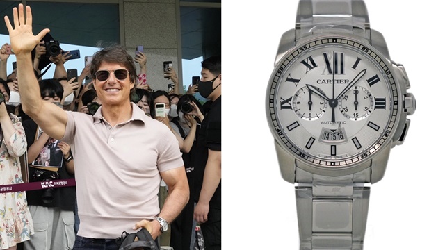 Hai mẫu đồng hồ Cartier Tom Cruise đeo đến Hàn Quốc - Ảnh 1.