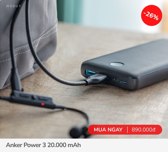 Đi du lịch mà bạn bè hay quên sạc, sắm ngay pin dự phòng 20.000 mAh đa cổng giá từ 219k này - Ảnh 7.