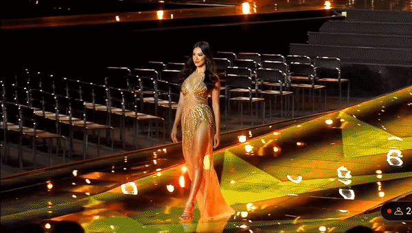 Bán kết Hoa hậu Siêu quốc gia 2022: Kim Duyên nhan sắc sáng bừng, tự tin sải bước làm nức lòng người hâm mộ  - Ảnh 10.