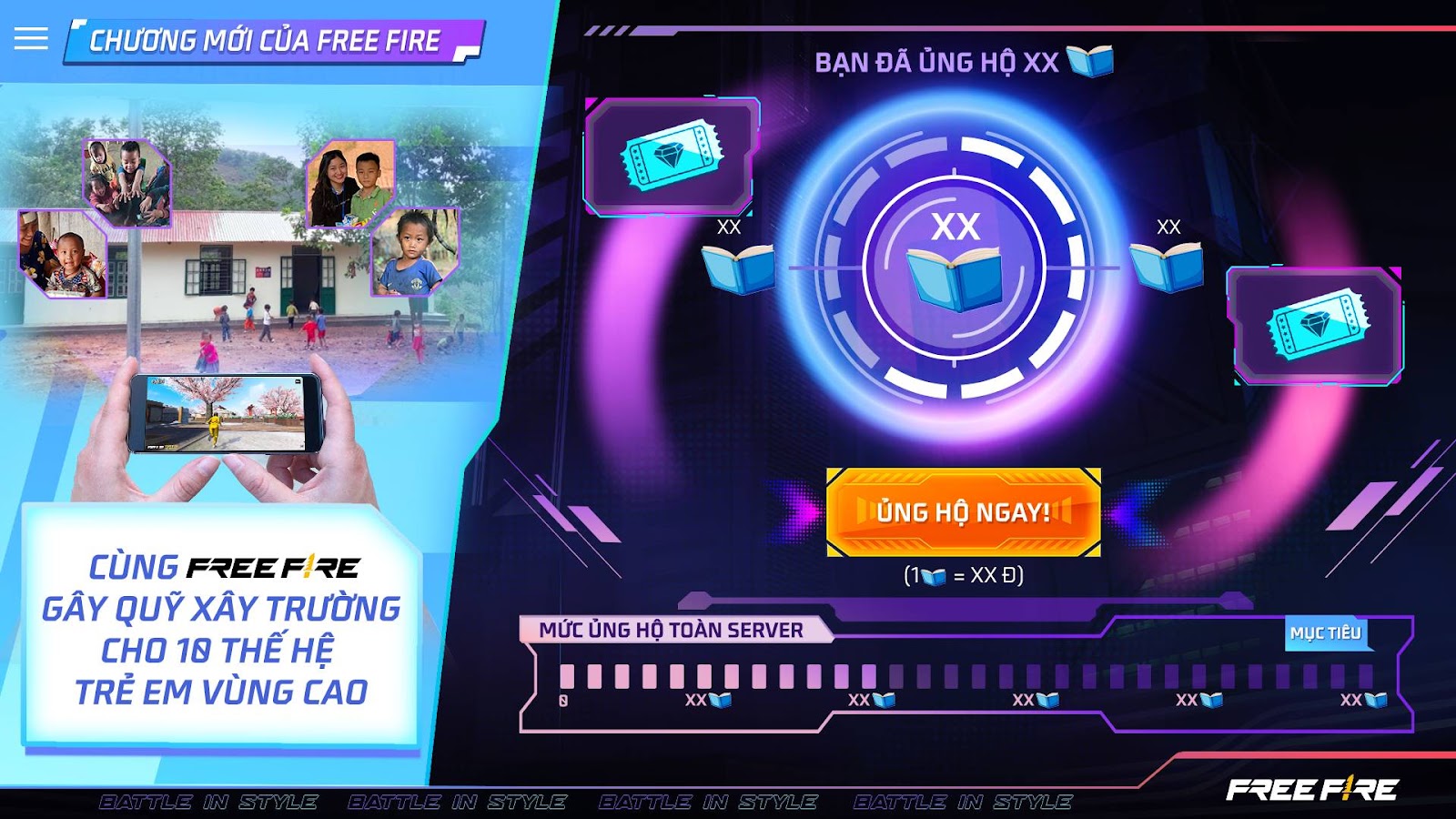 Free Fire trở thành một trong những tựa game tiên phong có cộng đồng game thủ xây trường vùng cao - Ảnh 4. Free Fire trở thành một trong những tựa game tiên phong có cộng đồng game thủ xây trường vùng cao - Ảnh 4.