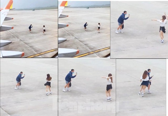 Cục Hàng không vào cuộc xác minh clip 2 bạn trẻ đứng nhảy múa giữa sân bay - Ảnh 2.