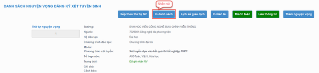 Chi tiết cách đăng ký xét tuyển đại học trên hệ thống - Ảnh 26.