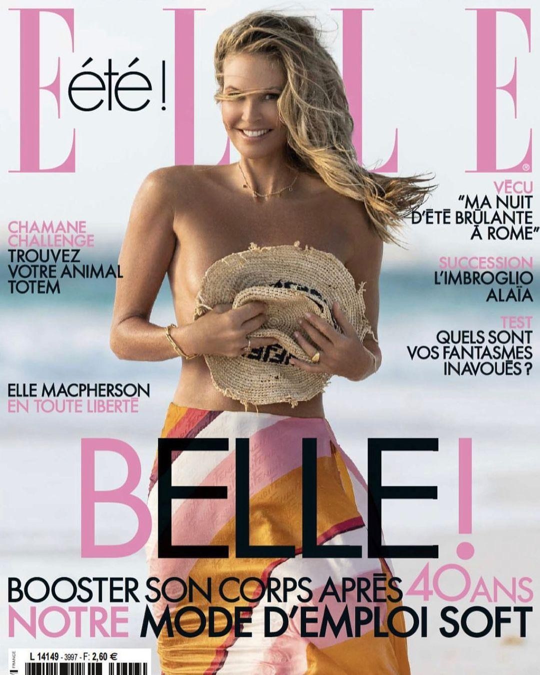 Siêu mẫu 58 tuổi Elle Macpherson chụp ngực trần nóng bỏng - Ảnh 1. Siêu mẫu 58 tuổi Elle Macpherson chụp ngực trần nóng bỏng - Ảnh 1.
