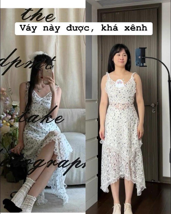 Một chiếc váy, hai số phận: Cô gái chứng minh mua hàng online mà không hợp dáng thì cũng hỏng - Ảnh 8.
