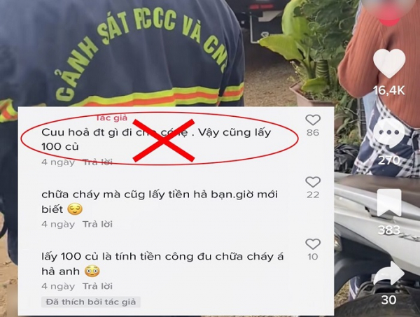 Đăng video trên TikTok vu khống Cảnh sát PCCC - Ảnh 2.