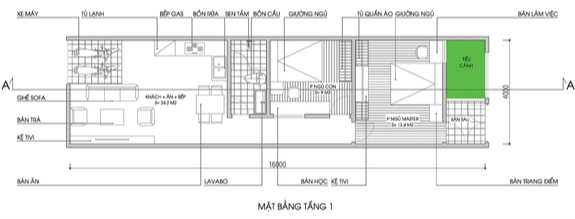 Cải tạo nhà ống 64m2 đón ánh sáng tự nhiên cho gia đình 3 người - Ảnh 1.