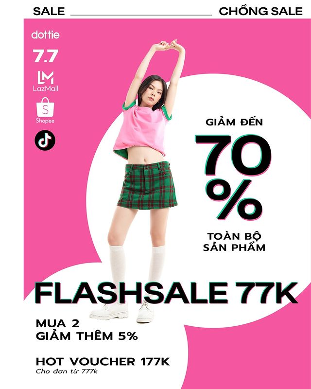 Siêu sale 7/7 đổ bộ và đây là loạt shop thời trang có mức giảm giá lên đến 70% cho chị em tha hồ mua sắm - Ảnh 1.