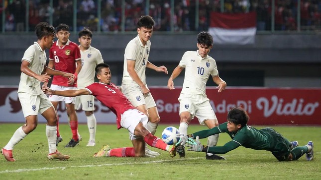 U19 Indonesia sống sót trước sức ép của Thái Lan - Ảnh 1.