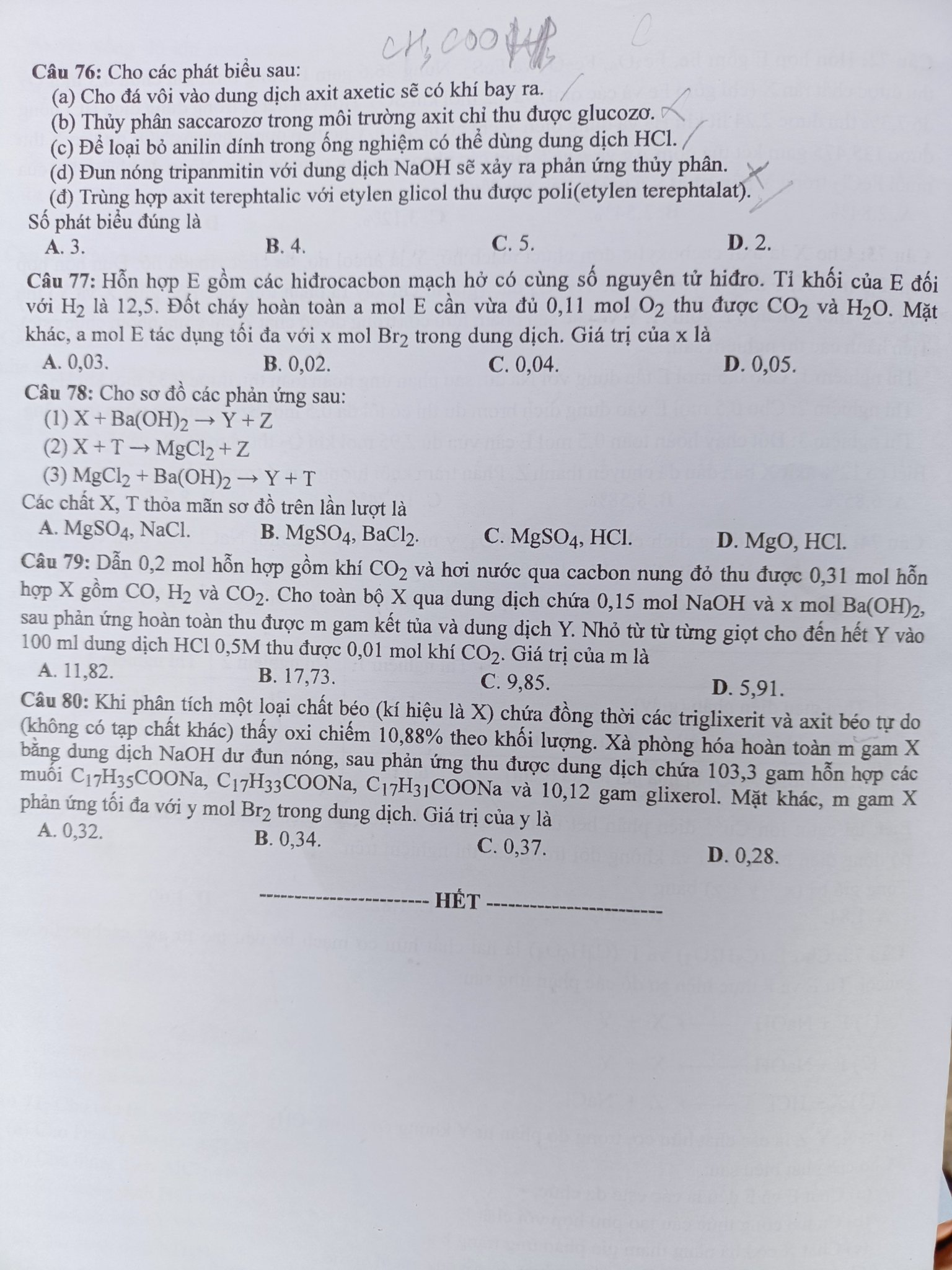 Đề thi tốt nghiệp THPT 2022 c&aacute;c m&ocirc;n tổ hợp Khoa học tự nhi&ecirc;n  - Ảnh 13.