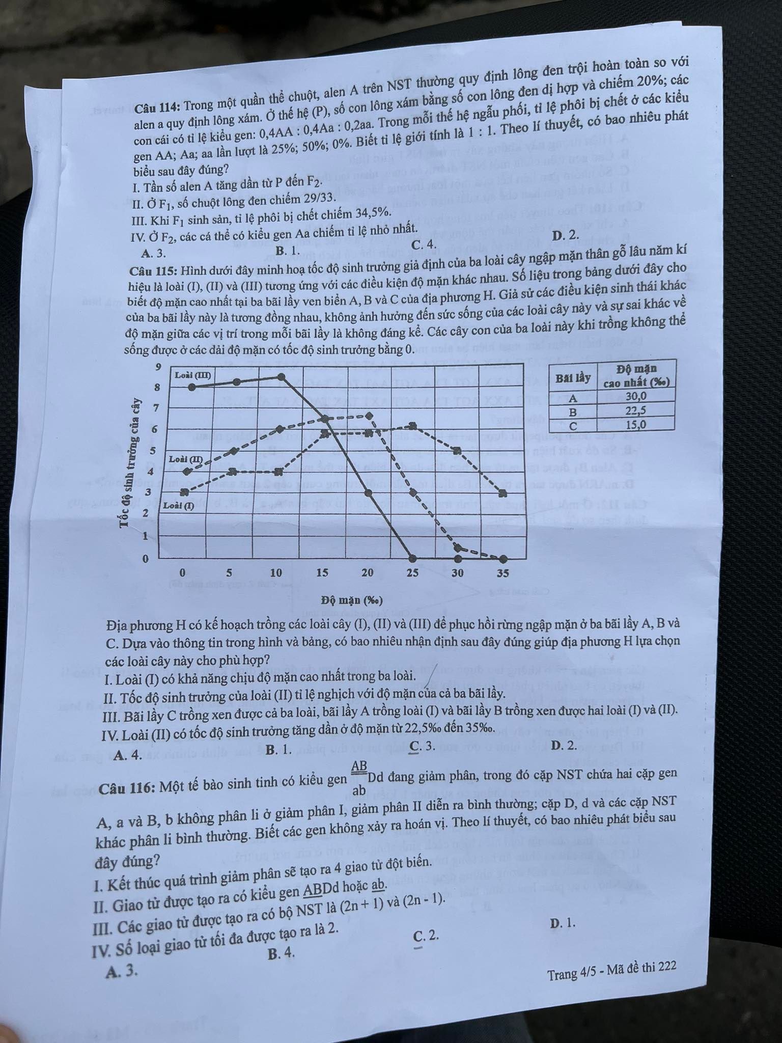 Đề thi tốt nghiệp THPT 2022 c&aacute;c m&ocirc;n tổ hợp Khoa học tự nhi&ecirc;n  - Ảnh 8.
