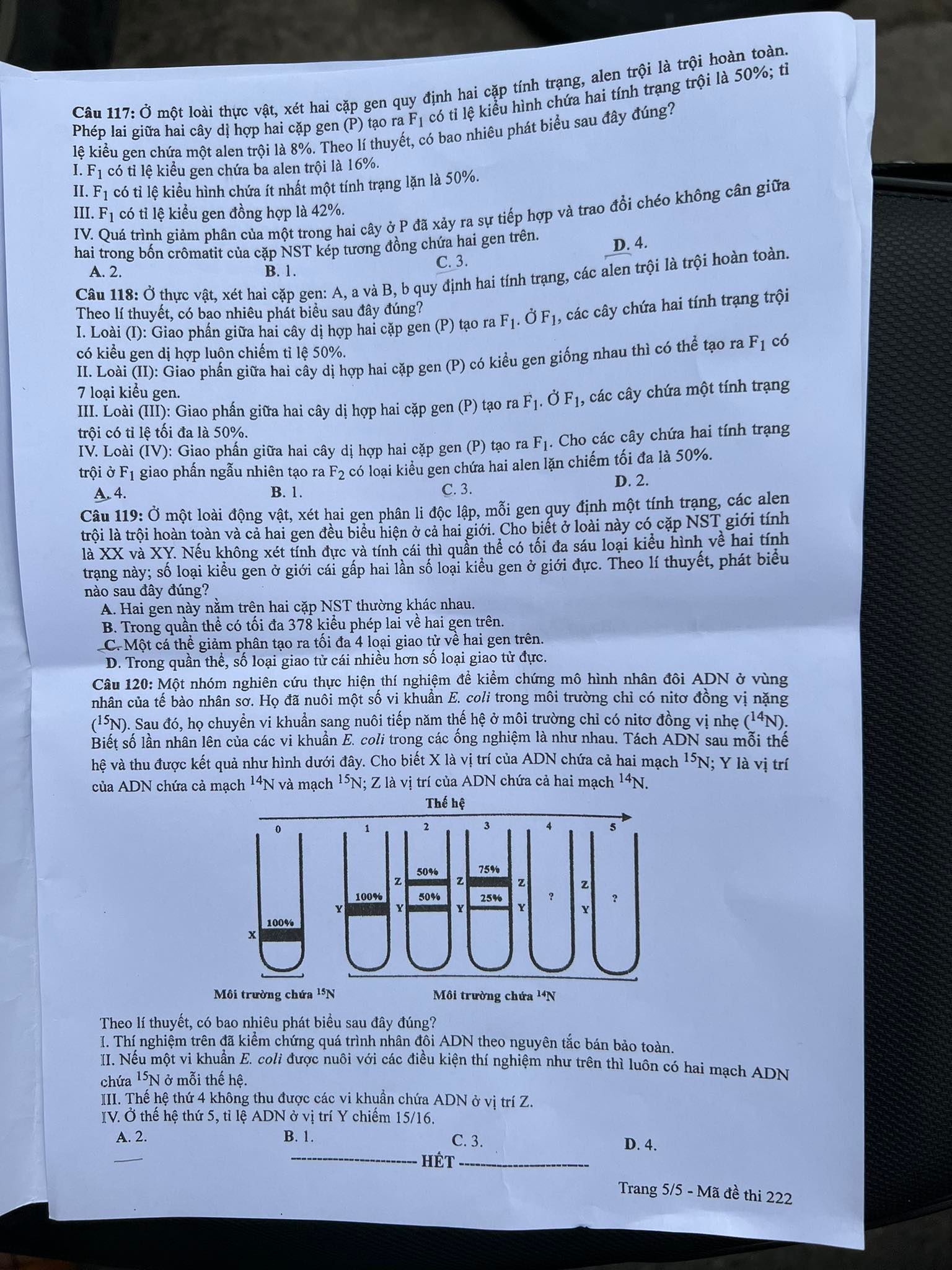 Đề thi tốt nghiệp THPT 2022 c&aacute;c m&ocirc;n tổ hợp Khoa học tự nhi&ecirc;n  - Ảnh 9.