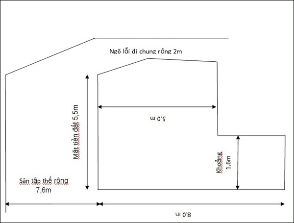 KTS tư vấn xây nhà tầng trên mảnh đất méo và đuôi chuột - Ảnh 1.